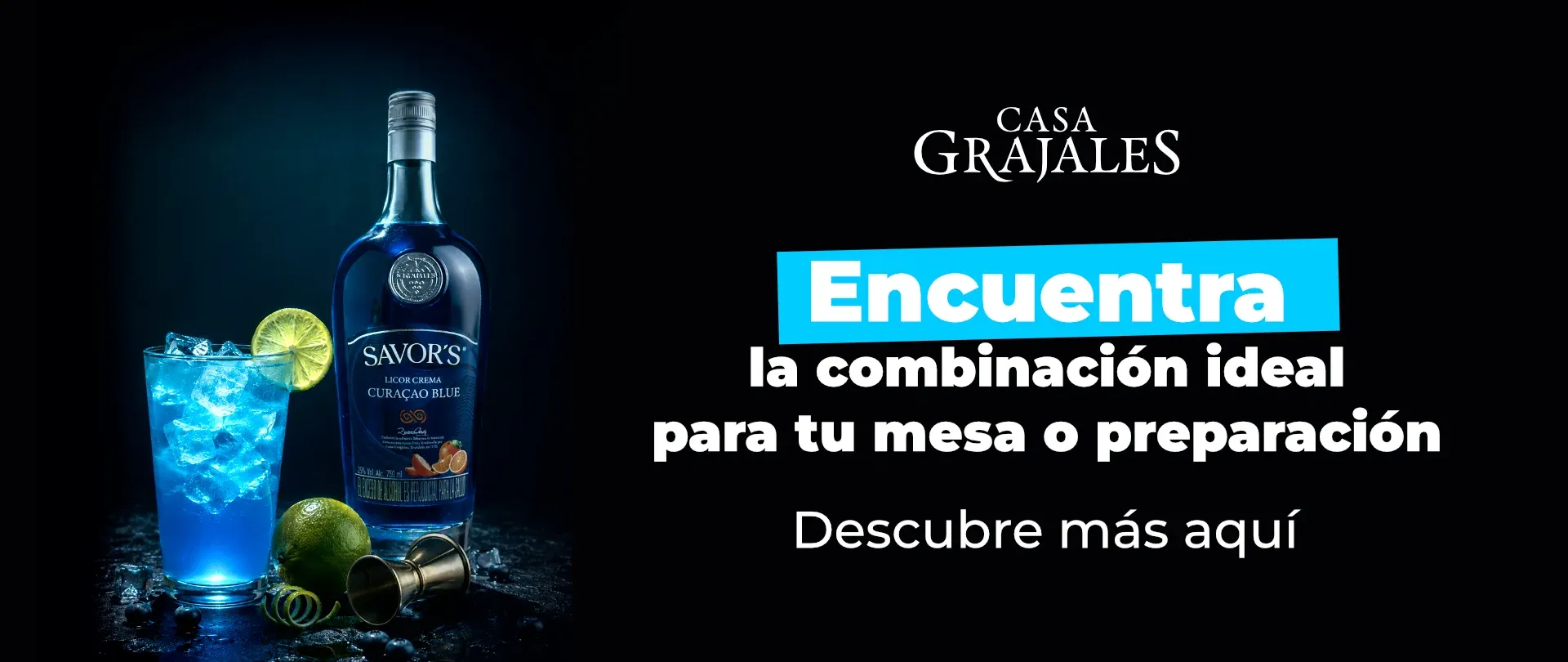 licor crema curacao blue casa grajales